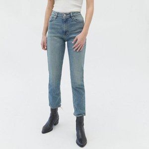 BDG Girlfriend Destroyed Hem High-Waisted Jean